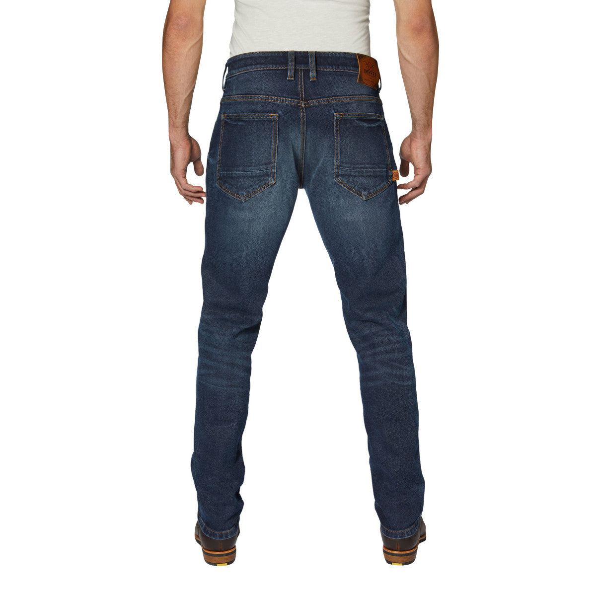 Rokker Rokkertech Tapered Slim Men's Motorcycle Jeans - Dark Blue - Salt Flats Clothing