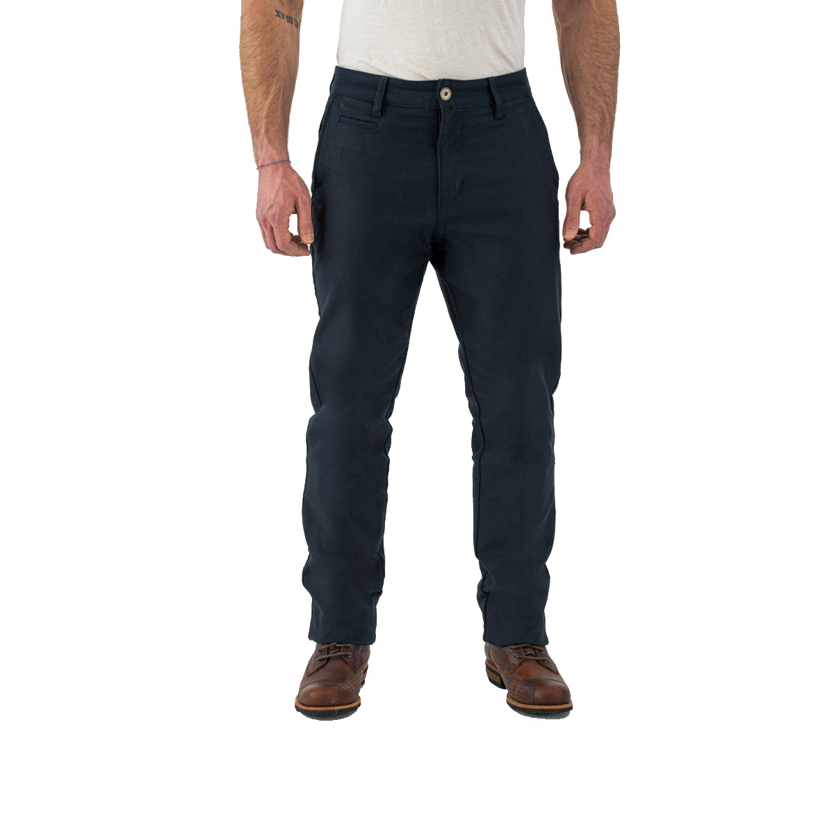 Rokker Chino Men's Motorcycle Trousers - Navy - Salt Flats Clothing