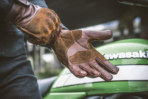 Fuel Motorcycles Gloves Rodeo - Brown - Salt Flats Clothing