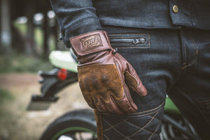 Fuel Motorcycles Gloves Rodeo - Brown - Salt Flats Clothing