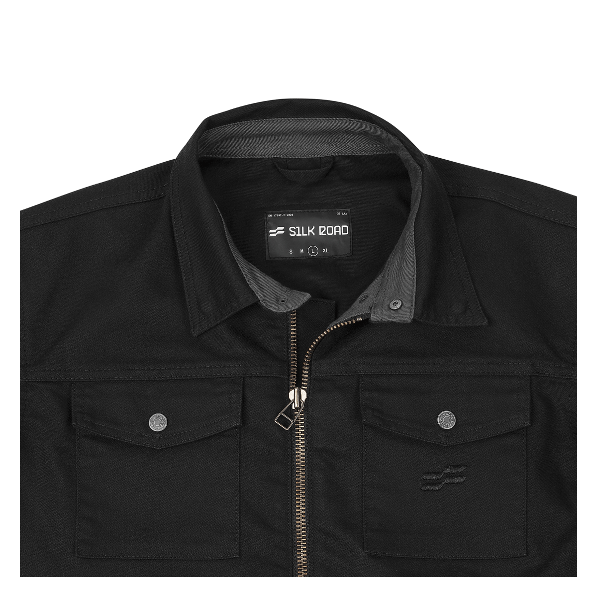 Silk Road Utility Men's Textile Jacket - Charcoal Black - Salt Flats Clothing