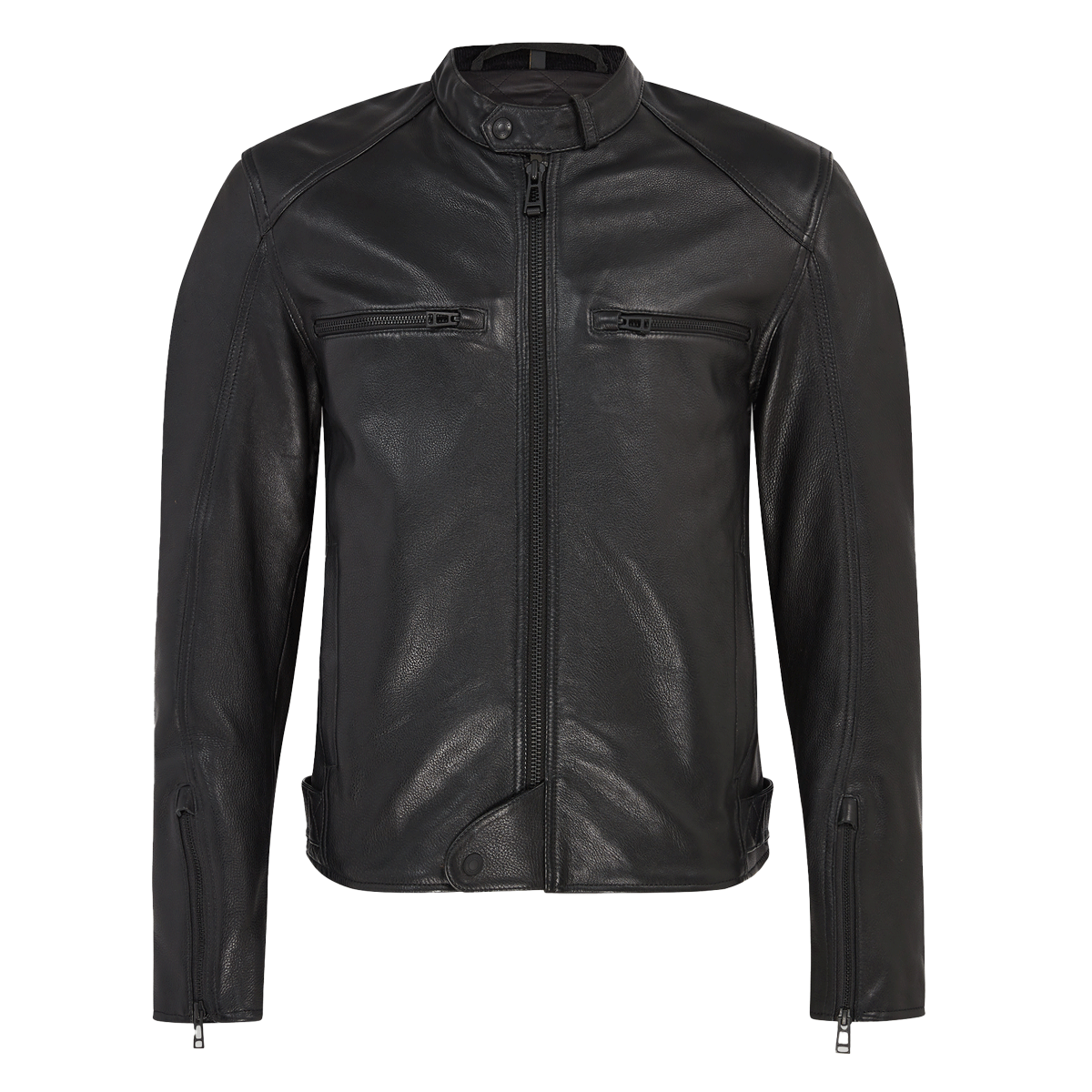Belstaff Broughton Men's Waxed Leather Jacket - Black - Salt Flats Clothing
