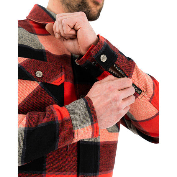 Rokker Boulder Rider Shirt - Red/Black/White - Salt Flats Clothing