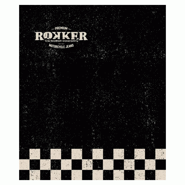 Rokker Fleece Neckwarmer - Check Black - Salt Flats Clothing