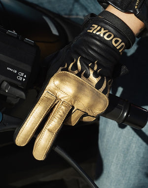 Eudoxie Jody Burn Ladies Motorcycle Gloves with Knuckle Armour - Salt Flats Clothing