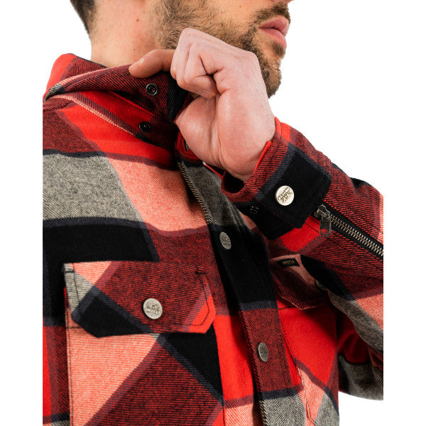 Rokker Boulder Rider Shirt - Red/Black/White - Salt Flats Clothing