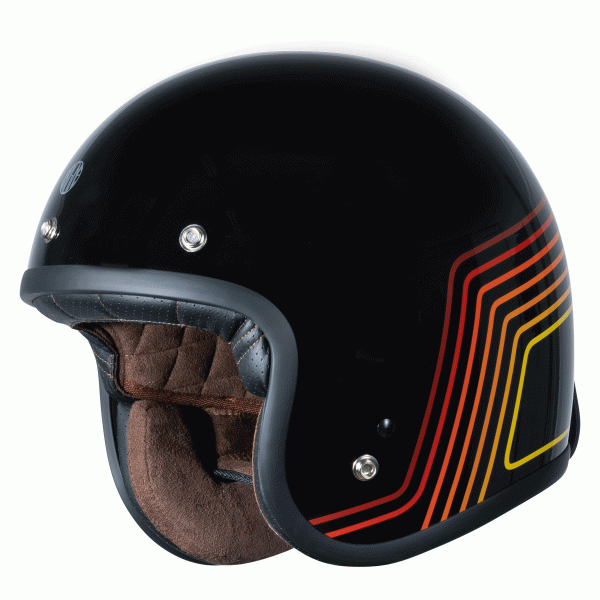 Origine Primo 22.06 Open Face Helmet - Sunrise Red/Black Gloss - Salt Flats Clothing