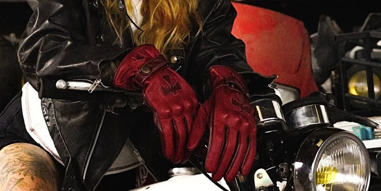 Wildust Sisters Sunclaw Gloves with Knuckle Armour - Red - Salt Flats Clothing