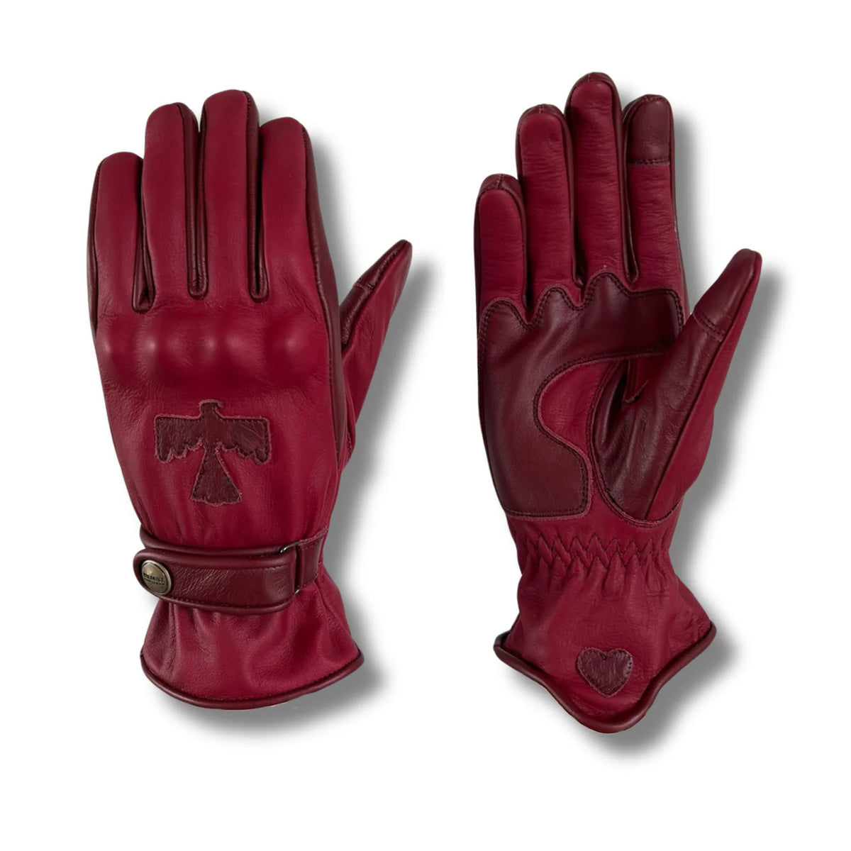 Wildust Sisters Sunclaw Gloves with Knuckle Armour - Red - Salt Flats Clothing