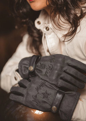 Wildust Sisters Thriller Winter Gloves with Knuckle Armour - Black - Salt Flats Clothing