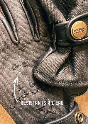 Wildust Sisters Thriller Winter Gloves with Knuckle Armour - Black - Salt Flats Clothing