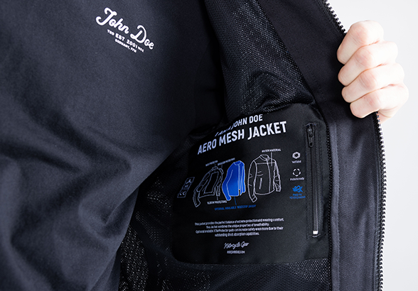 John Doe Aero Mesh Men's Jacket - Black - Salt Flats Clothing