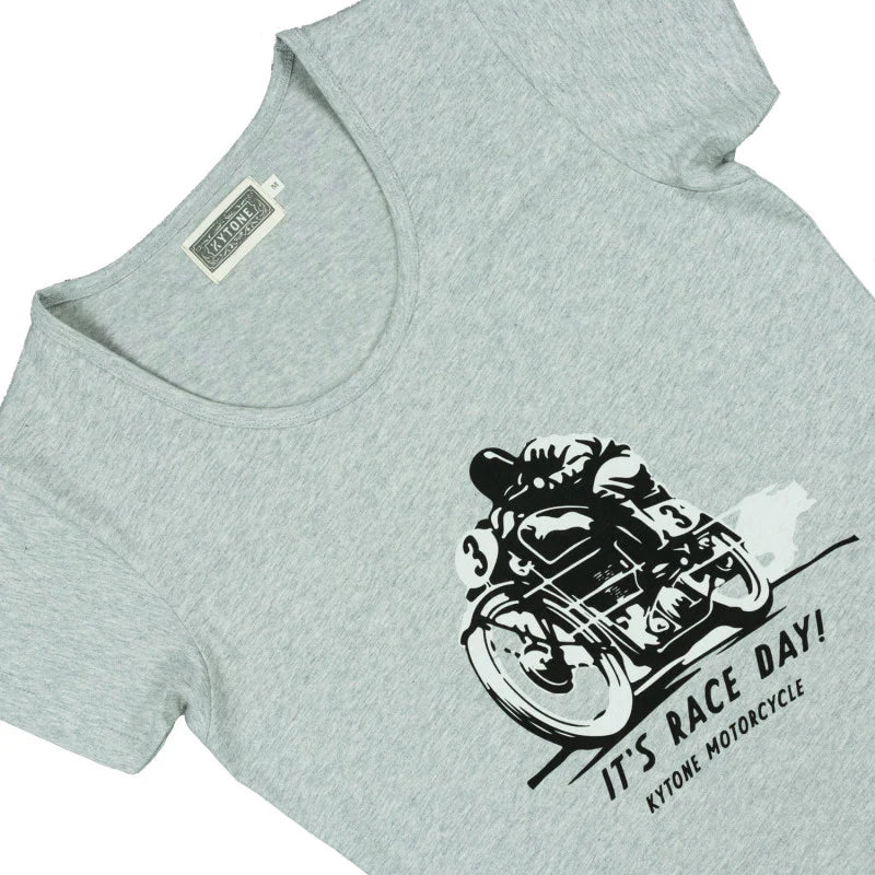 Kytone Ladies Race Day T'Shirt - Grey - Salt Flats Clothing