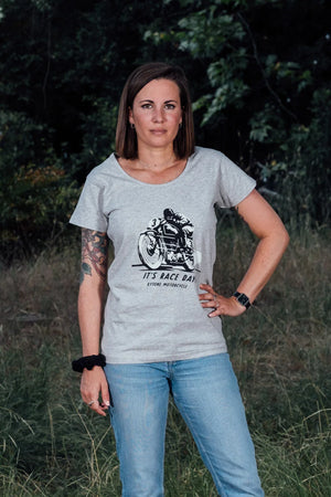 Kytone Ladies Race Day T'Shirt - Grey - Salt Flats Clothing