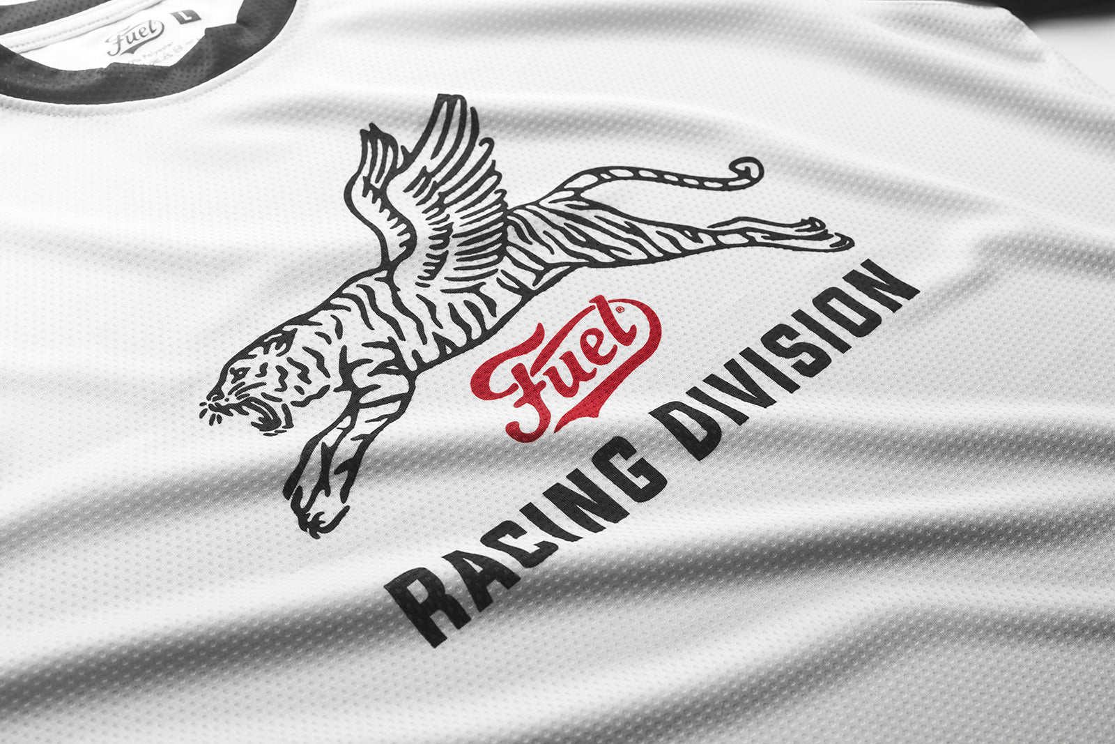 Fuel Motorcycles Racing Division Jersey - White - Salt Flats Clothing