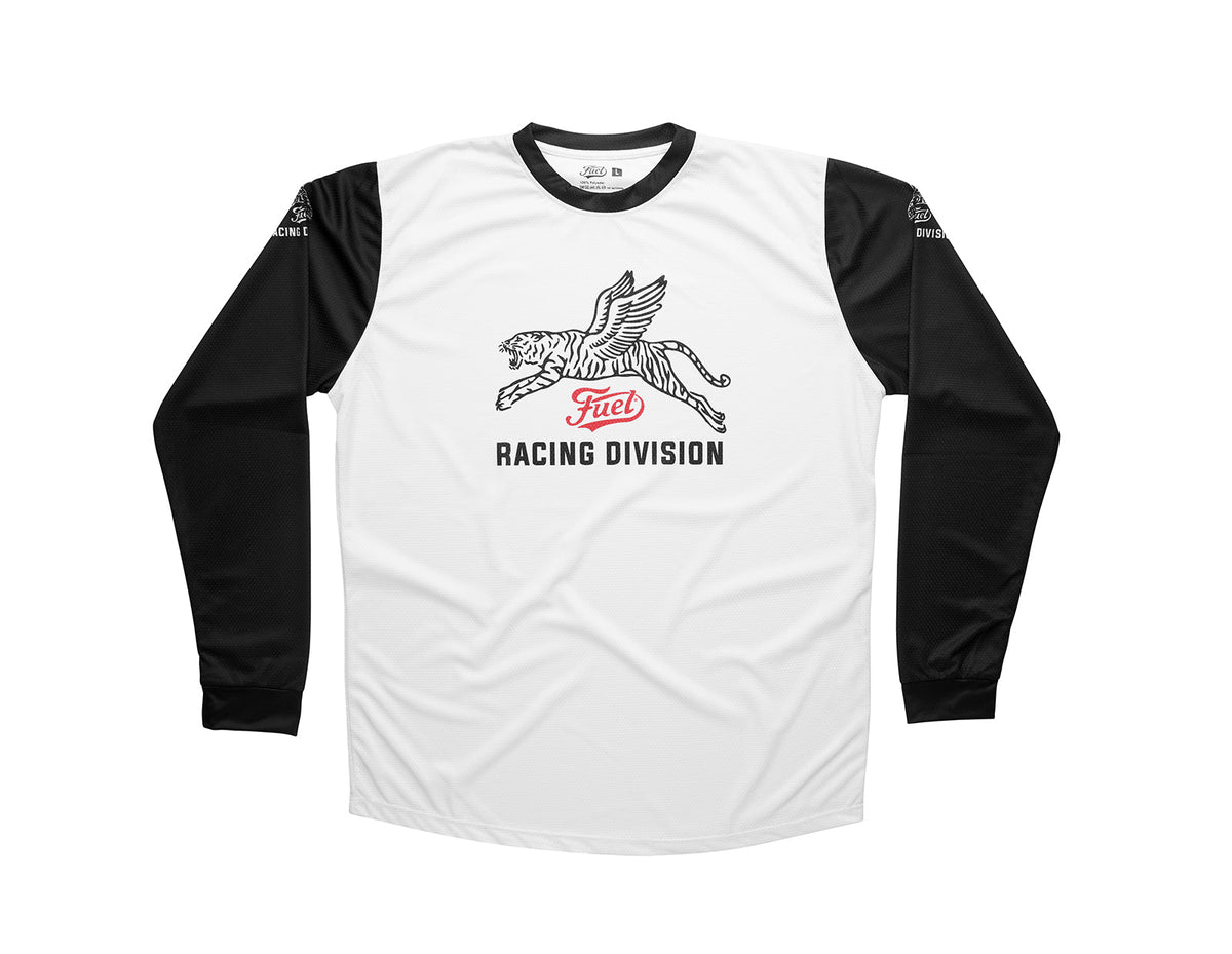Fuel Motorcycles Racing Division Jersey - White - Salt Flats Clothing