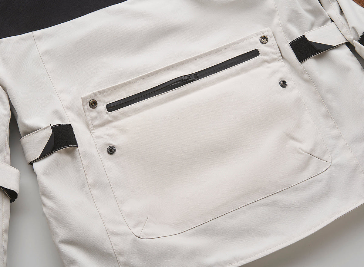 Fuel Motorcycles Rally 2 Jacket - White - Salt Flats Clothing