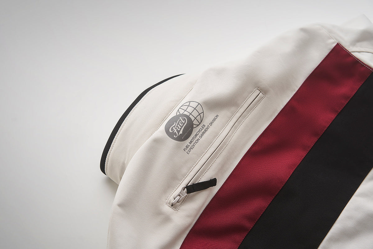 Fuel Motorcycles Rally 2 Jacket - White - Salt Flats Clothing