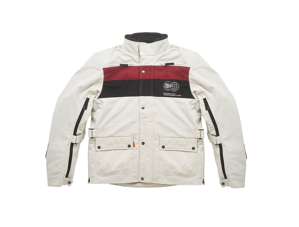 Fuel Motorcycles Rally 2 Jacket - White - Salt Flats Clothing