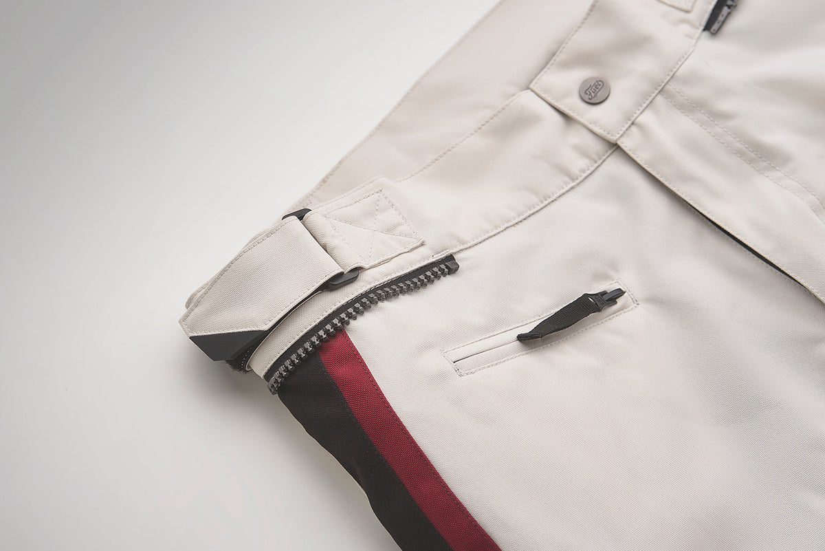 Fuel Motorcycles Rally 2 Trousers - White - Salt Flats Clothing
