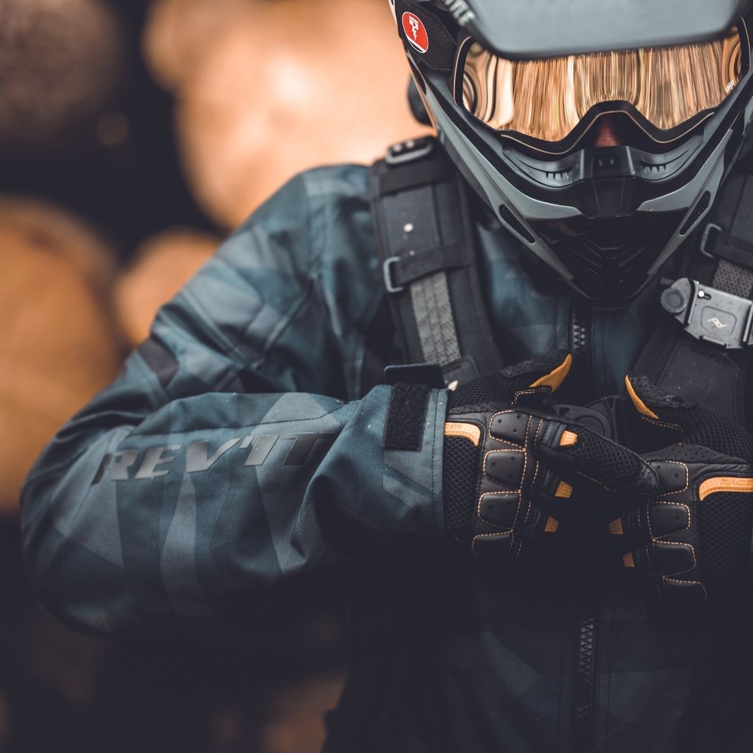 Racer Gloves Ronin Summer Men's Glove - Khaki Black Beige - Salt Flats Clothing