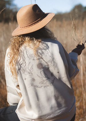 Wildust Sisters Escape Oversized Sweatshirt - Ecru - Salt Flats Clothing