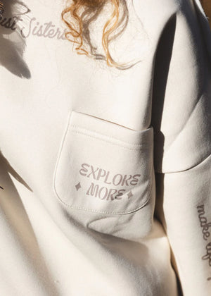 Wildust Sisters Escape Oversized Sweatshirt - Ecru - Salt Flats Clothing