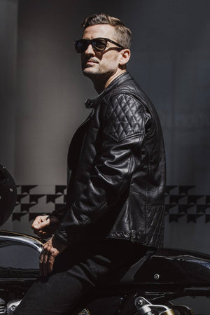 Pando Moto Twin Leather Jacket - Black - Salt Flats Clothing