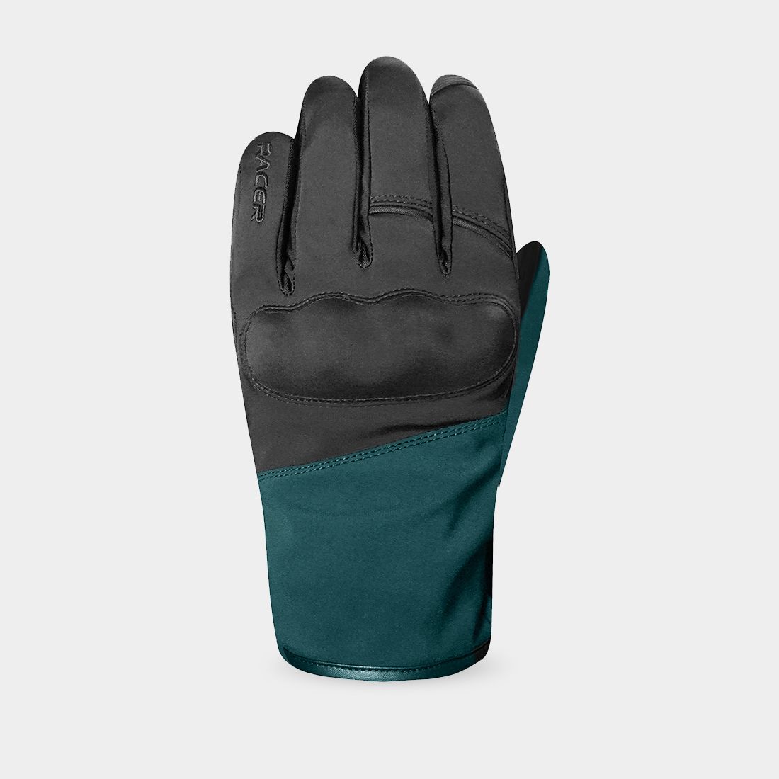 Racer Gloves Wildry Ladies Glove - Black/Teal - Salt Flats Clothing 