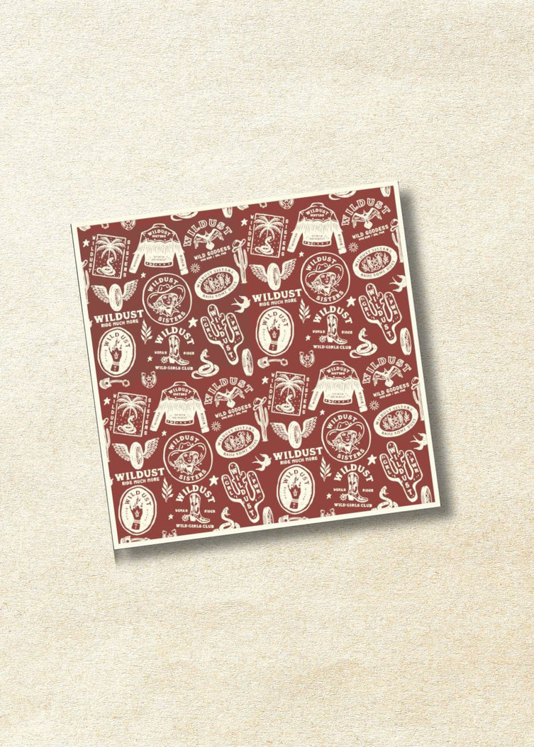 Wildust Sisters Wild Spirit Scarf - Red - Salt Flats Clothing