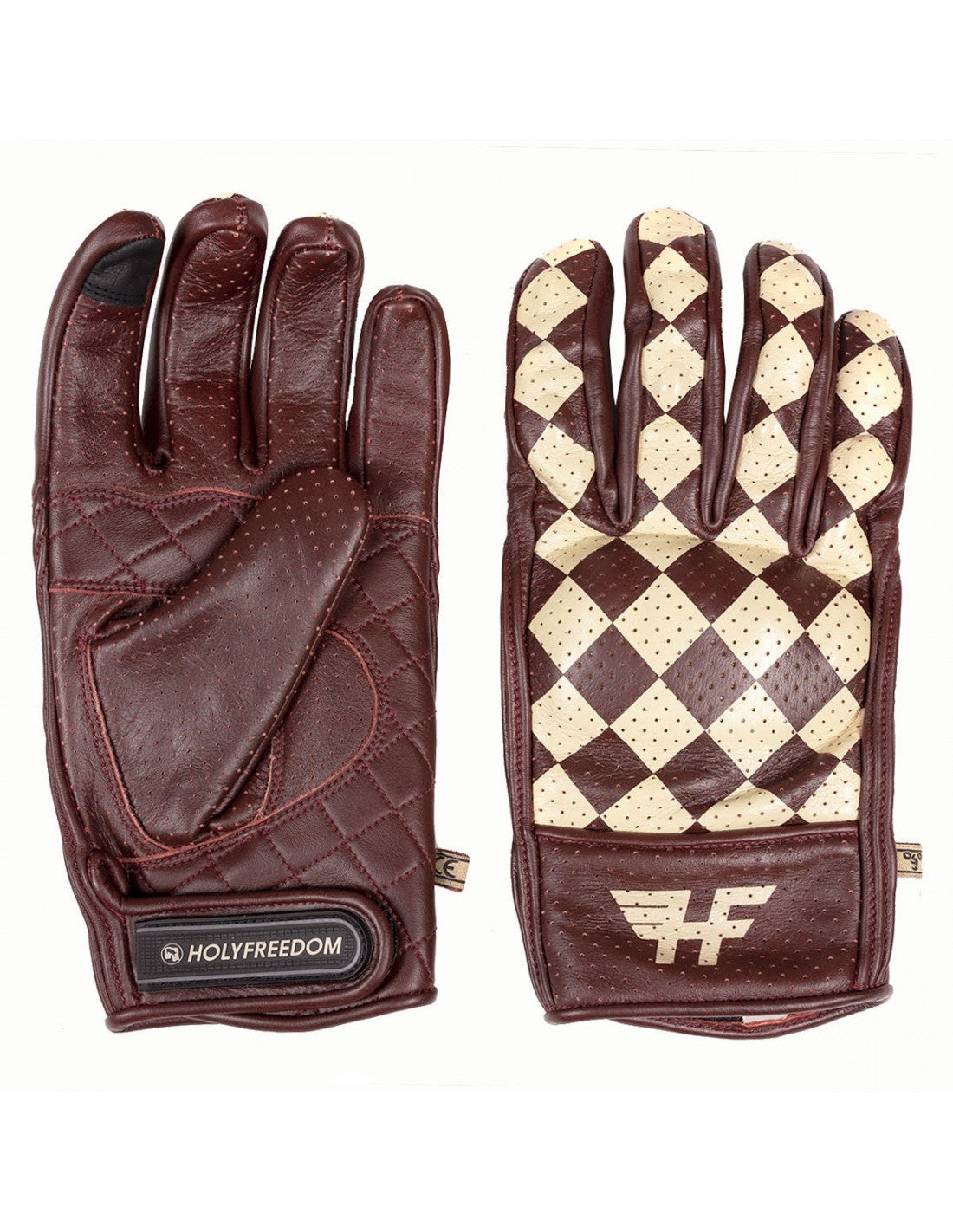 Holy Freedom 2021 Bullit Unsulto Burgundy and Cream Gloves