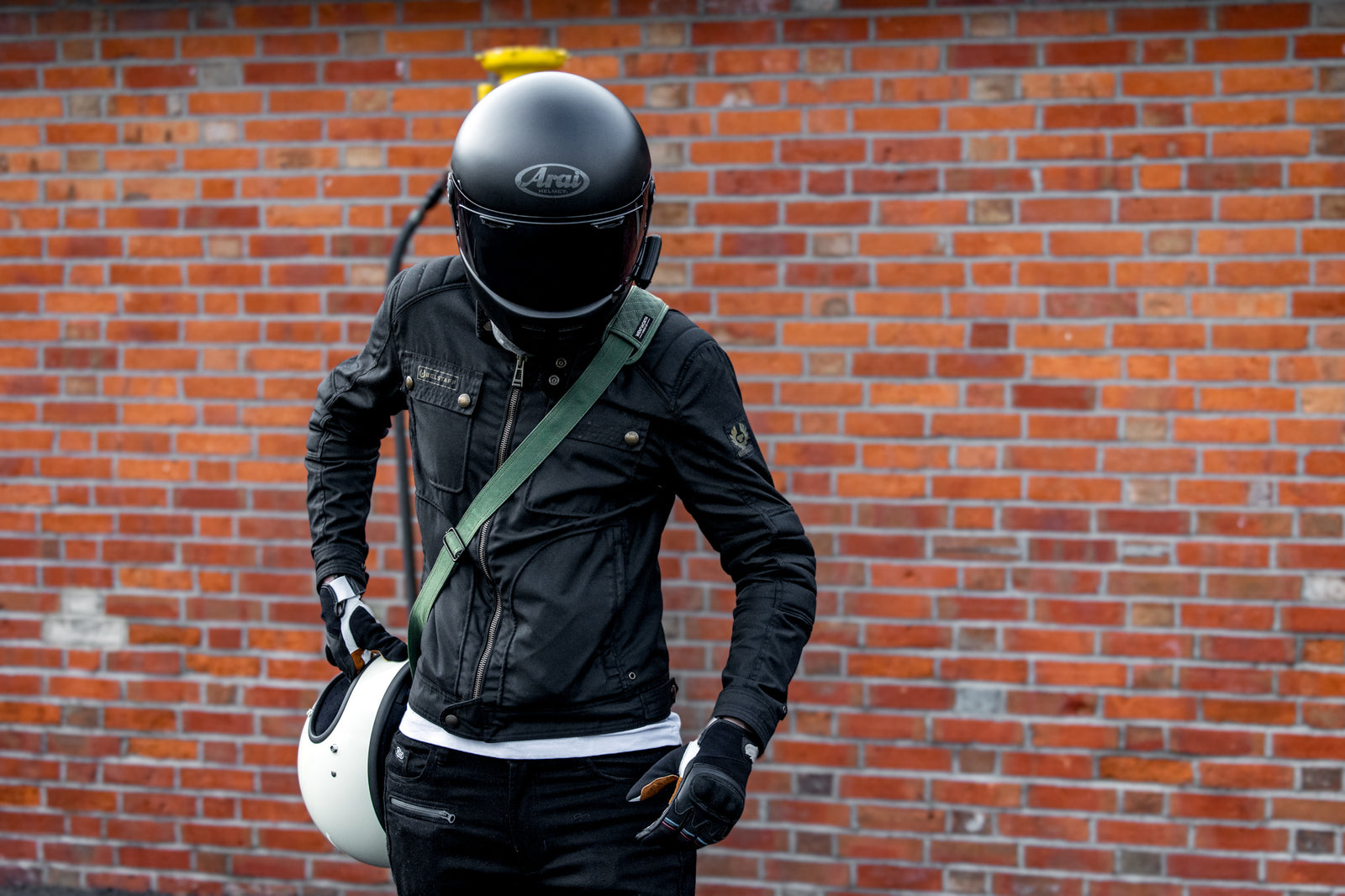 Copy of Wentworth Goods Co Wax Cotton Helmet Sling - Olive
