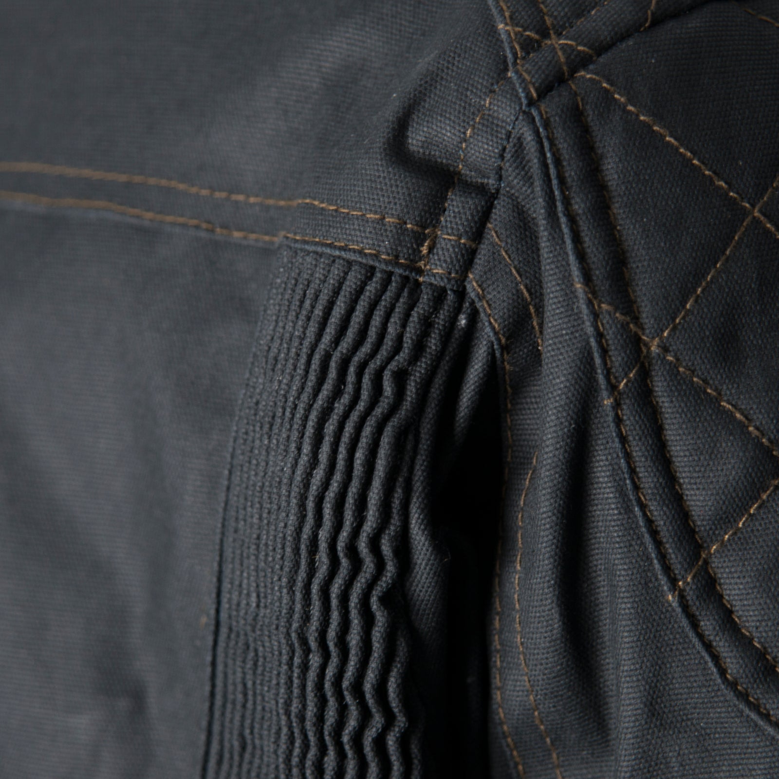 ByCity Mens Belfast Black Waxed Cotton Jacket