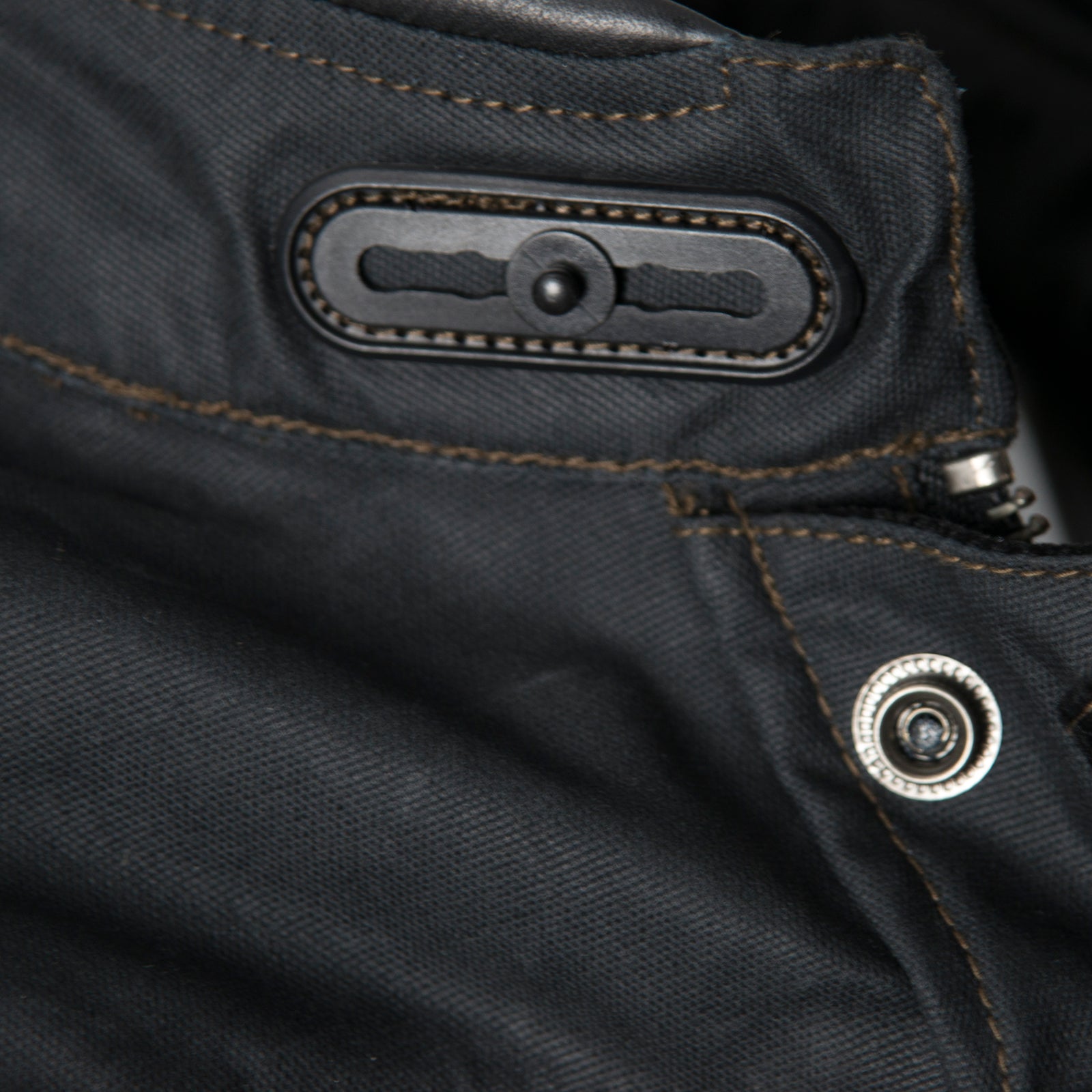 ByCity Mens Belfast Black Waxed Cotton Jacket
