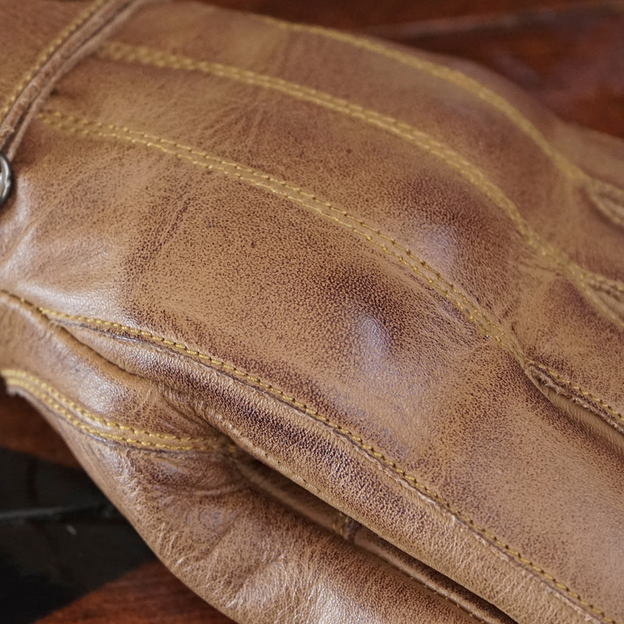 By City Mens Elegant Tan Gloves - Salt Flats Clothing