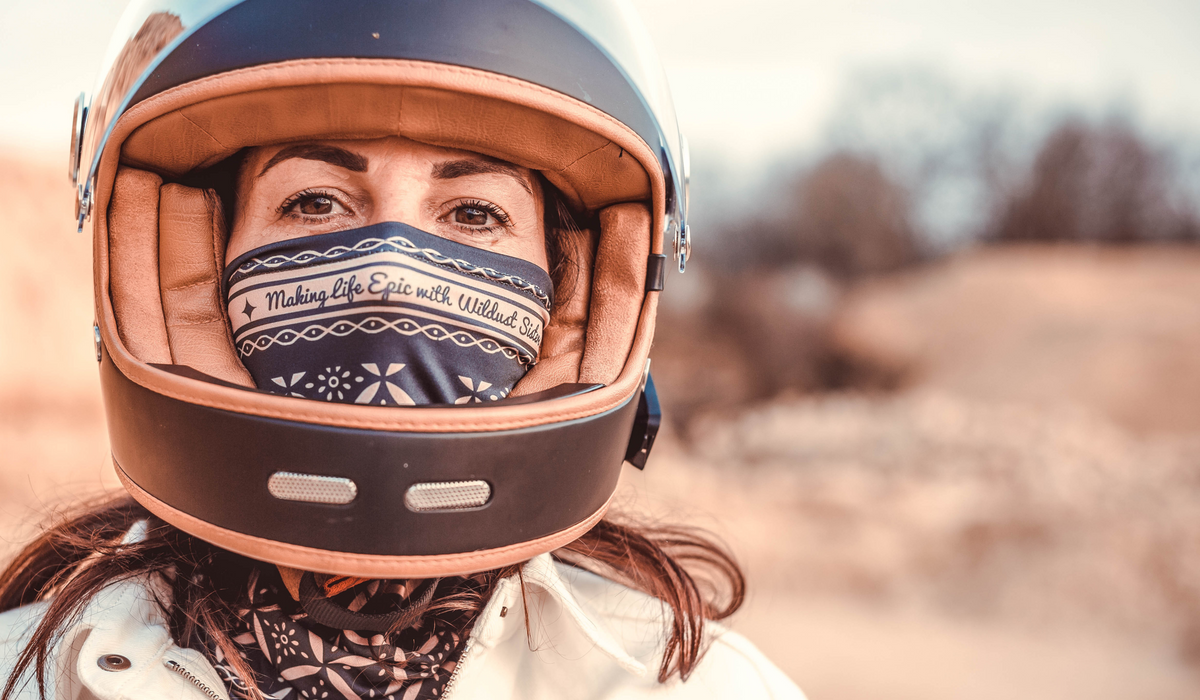 Wildust Sisters Epic Black Bandana Tube Neck Warmer - Salt Flats Clothing