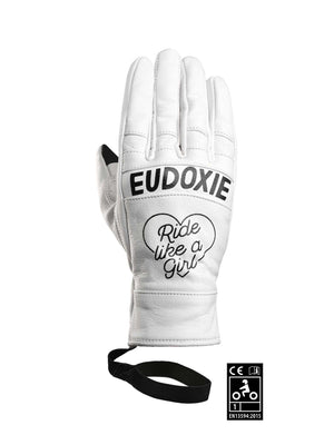 Eudoxie Lizzie White Ladies Gloves - Salt Flats Clothing