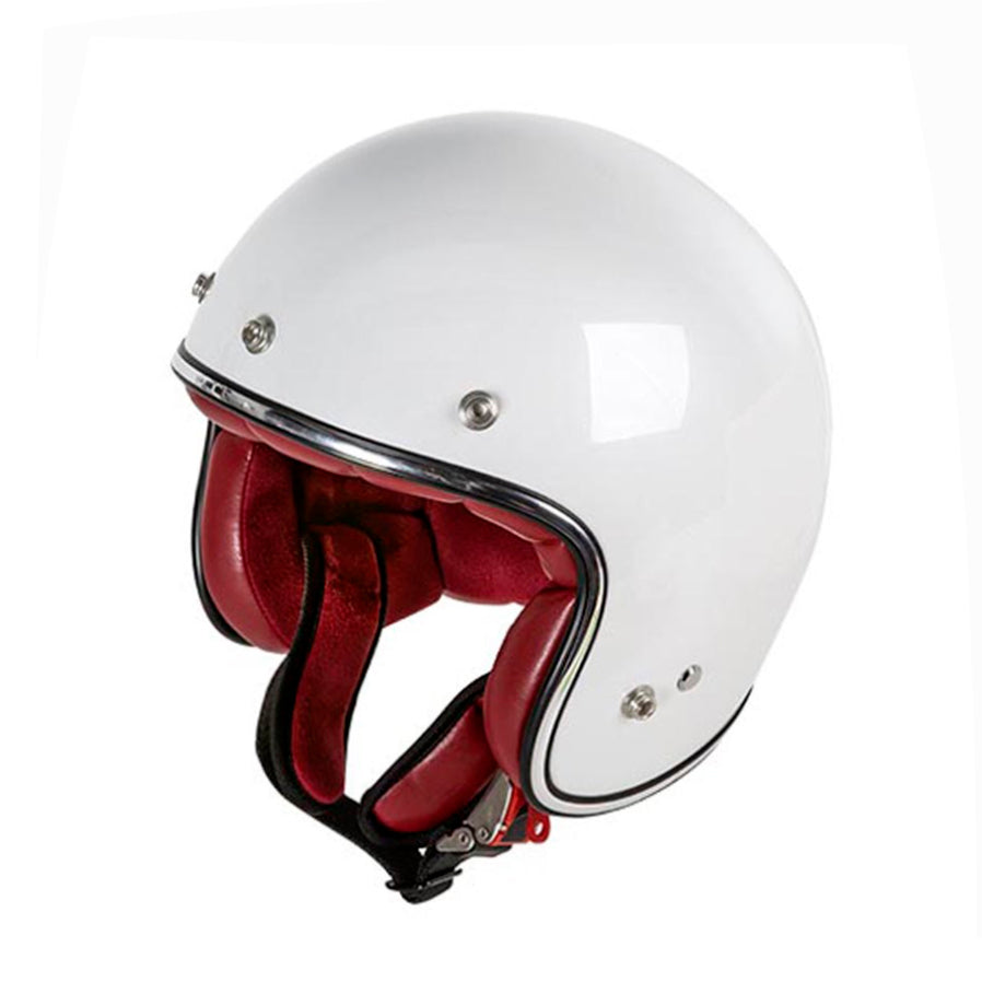 Garibaldi G02X Open Face Vintage Helmet - Pearl White
