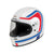 Garibaldi G07X Full Face Vintage Helmet - Graphics Matt White - Salt Flats Clothing
