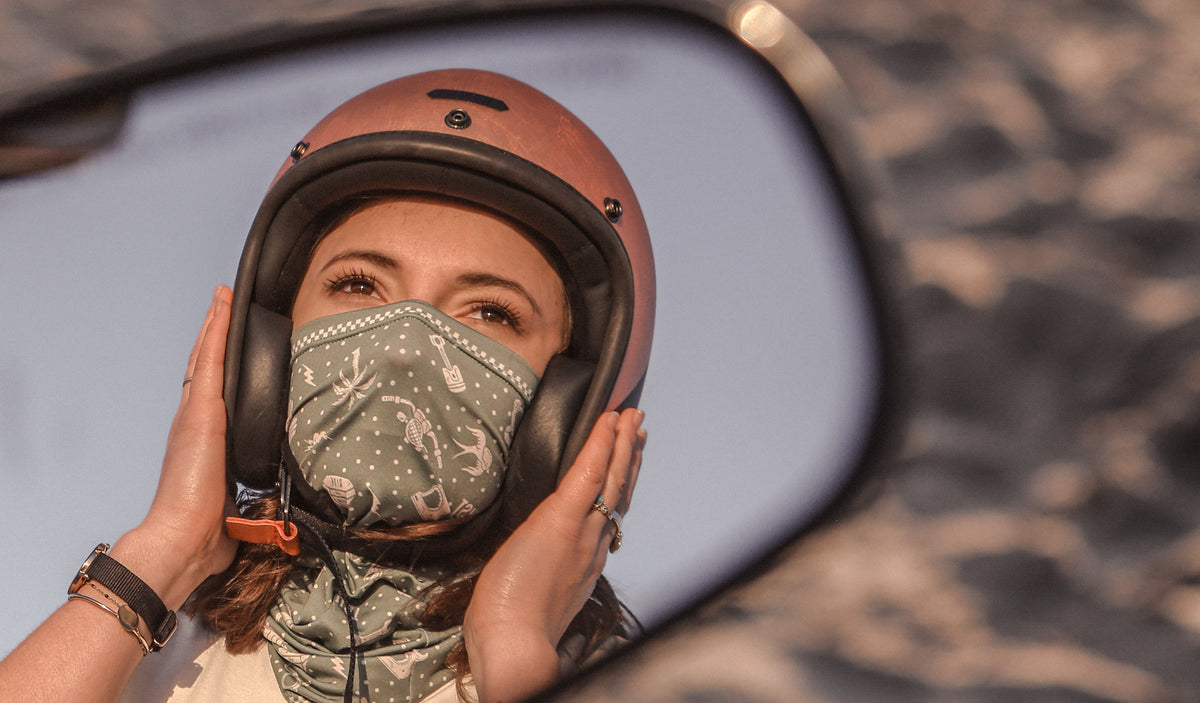 Wildust Sisters Green Bay Bandana Tube Neck Warmer - Salt flats Clothing