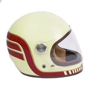 ByCity Roadster II Full Face Helmet - Wing Cream Red R22.06 - Salt Flats Clothing