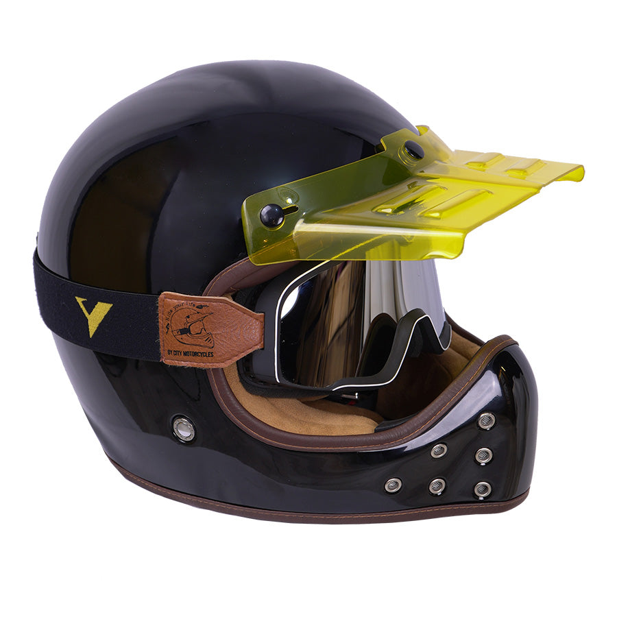 ByCity The Rock Full Face Helmet - Gloss Black R22.06 - Salt Flats Clothing