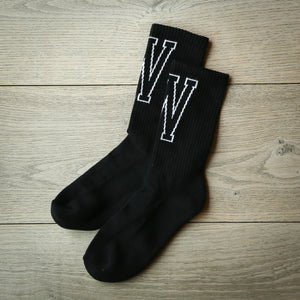 Wheels and Waves Darkside Socks in Black