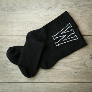 Wheels and Waves Darkside Socks in Black