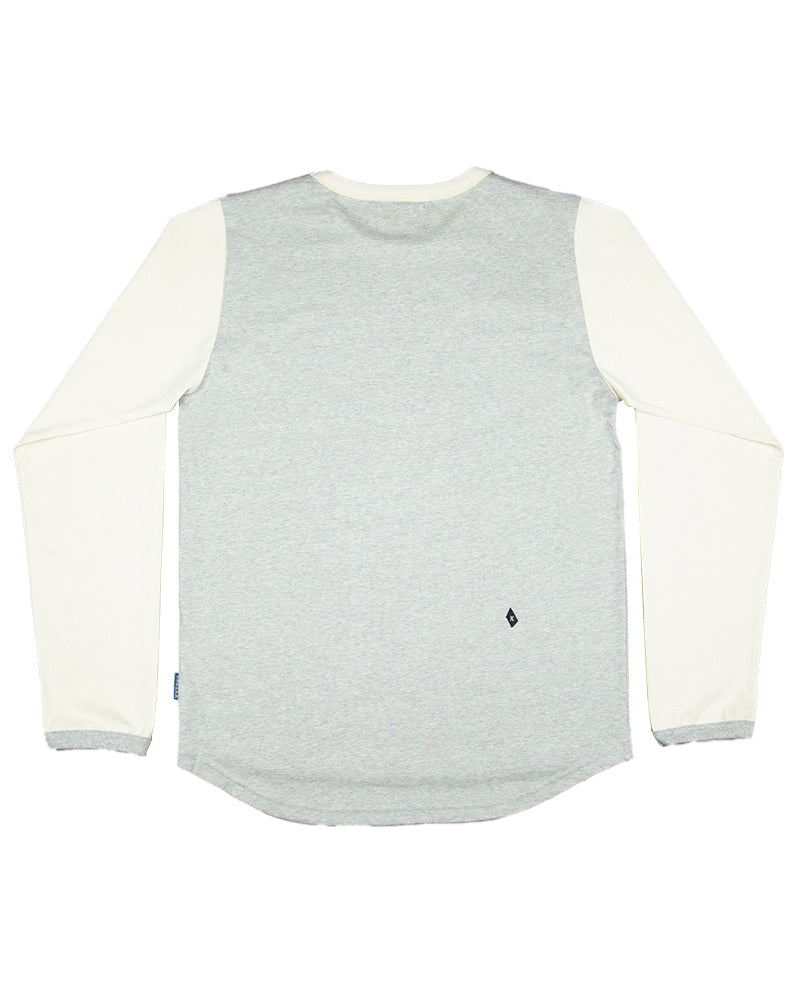 Kytone Metal Grey/White LS T'Shirt - Salt Flats Clothing 