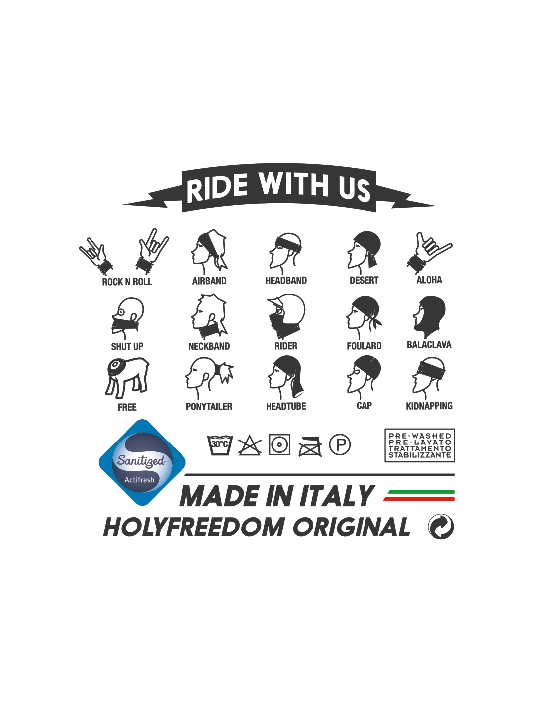 Holy Freedom Polar Bandana Tube