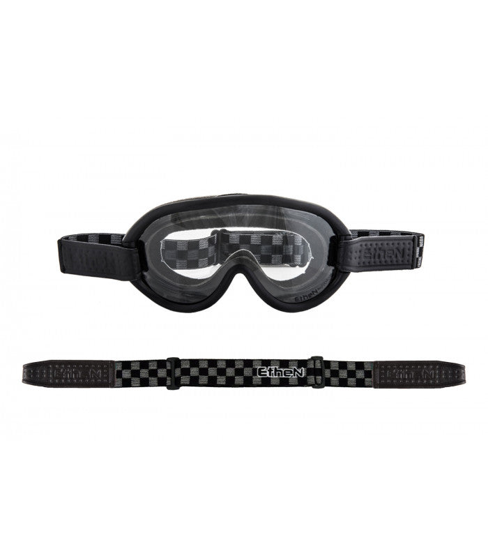 ethen cafe racer goggles Ethen Scrambler Goggles - Black Grey Checker