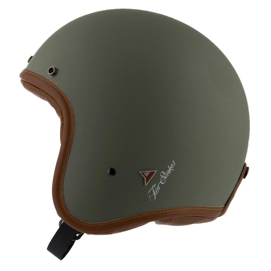 ByCity Two Strokes Open Face Helmet - Matte Green