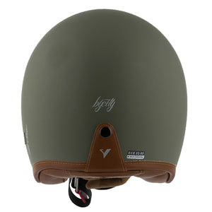 ByCity Two Strokes Open Face Helmet - Matte Green