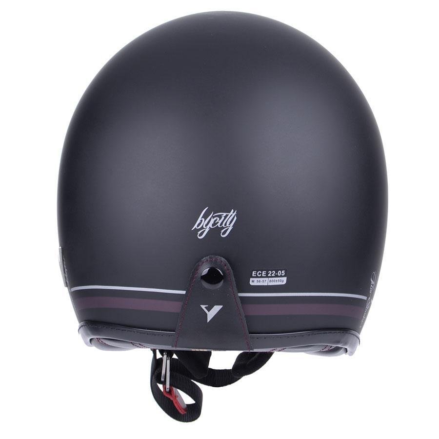 By City - By City Two Strokes Matte Black Open Face Jet Helmet - Helmets - Salt Flats Clothing